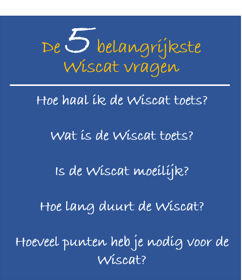 5 vragen over de wiscat